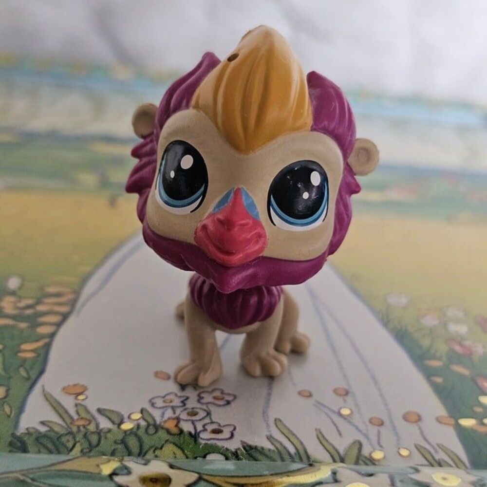♡ Littlest Pet Shop Monkey Beardly Baboon #324 Pets In The City LPS ♡